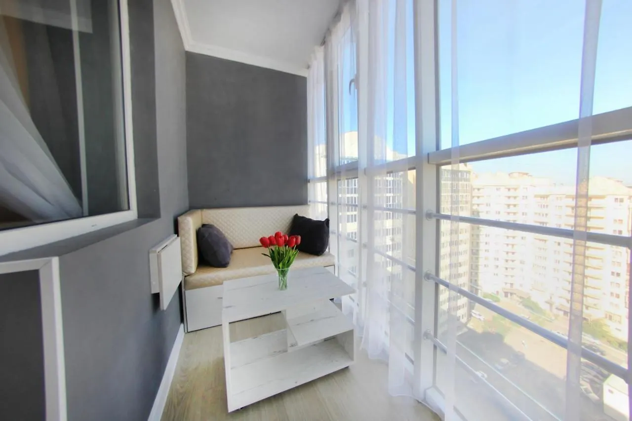 Apartment Квартира С Шикарным Видом С 12 Этажа Возле Озеро Сайран